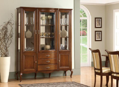 High-quality Display case Wardrobe Wood Glass Showcases Classic Italian Furniture new